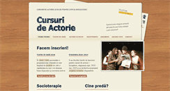 Desktop Screenshot of cursuri-de-actorie.ro