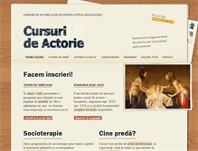 Tablet Screenshot of cursuri-de-actorie.ro